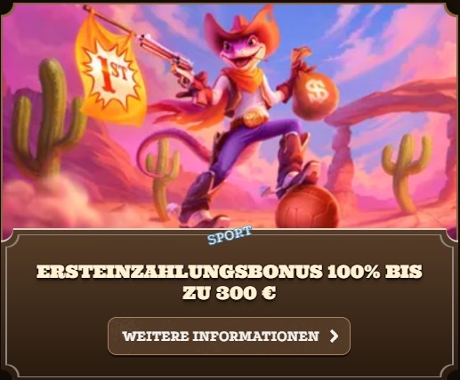 Sport Ersteinzahlungsbonus 100% bis zu 300€
